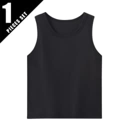 1/3/4 Pcs Children's Four Seasons Thin Solid Color Joker Vest Boy Loose And Comfortable Bottoming Shirt Girl Sweet And Lovely T