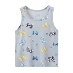 1/3/4 Pcs Children's Four Seasons Thin Solid Color Joker Vest Boy Loose And Comfortable Bottoming Shirt Girl Sweet And Lovely T