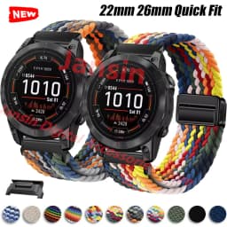 Quick Fit For Garmin 26mm 22mm Band Weaves Nylon Loop Magnetic Correa For Garmin Fenix 5 Instinct 2X Fenix 3 Strap Watchband