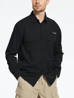 Men's UPF 50+ Long Sleeve Fishing Shirts, Rash Guard Casual Button Down Shirt with Breathable Mesh for Outdoor Fishing Camping