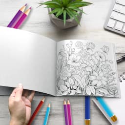 Art Coloring Book 20 Page Relaxing Flower Adult Picture Book Gift For Birthday Party Relieve Stress Kill Time Graffiti Painting