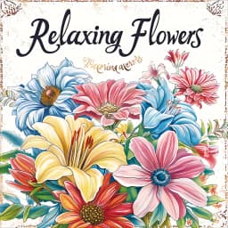 Art Coloring Book 20 Page Relaxing Flower Adult Picture Book Gift For Birthday Party Relieve Stress Kill Time Graffiti Painting