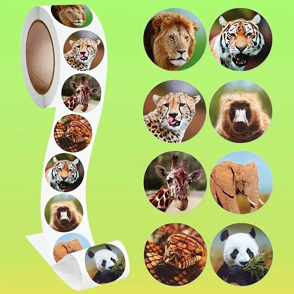 100-500pcs Animal Reward Stickers Stationery Stickers Gift Decorative Label