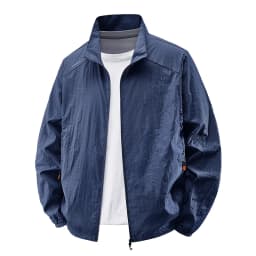 Sunscreen Jacket for Men Summer Thin Lightweight Breathable UV Protection Ice Silk Outdoor Fishing Hiking Sikn Coats