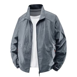 Sunscreen Jacket for Men Summer Thin Lightweight Breathable UV Protection Ice Silk Outdoor Fishing Hiking Sikn Coats