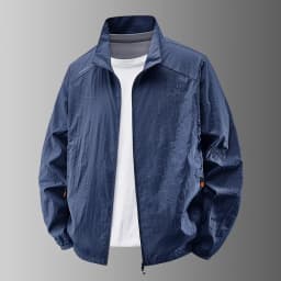 Sunscreen Jacket for Men Summer Thin Lightweight Breathable UV Protection Ice Silk Outdoor Fishing Hiking Sikn Coats