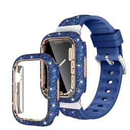 Women Crystal Diamond Case For Apple Watch 11 10 46mm 42mm Screen Glass Protective Shell iWatch 9 8 7 6 5 SE 45mm 41mm 44mm 40mm