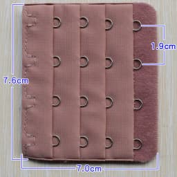 7.6cm Bra Extenders 4 Hooks 4 Rows, Adjustable Bra Strap Extension for Women, Plus Size/Maternity Comfort Underwear Accessories