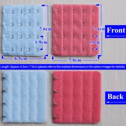 7.6cm Bra Extenders 4 Hooks 4 Rows, Adjustable Bra Strap Extension for Women, Plus Size/Maternity Comfort Underwear Accessories