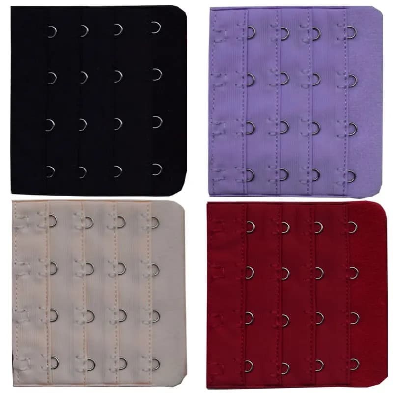 7.6cm Bra Extenders 4 Hooks 4 Rows, Adjustable Bra Strap Extension for Women, Plus Size/Maternity Comfort Underwear Accessories