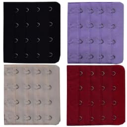 7.6cm Bra Extenders 4 Hooks 4 Rows, Adjustable Bra Strap Extension for Women, Plus Size/Maternity Comfort Underwear Accessories