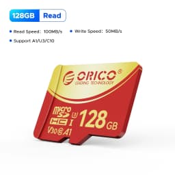 ORICO Micro SD Card TF Memory Card 512GBFull HD and 4K UHD C10, U3, V30, A2, microSDXC Up to180 MB/s for GoPRO DJI Drone