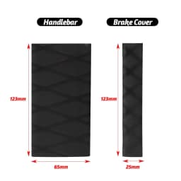 SEAMETAL Motorcycle Handlebar Covers Motorbike Heat Shrinkable Grip Cover Anti Slip Safety Brake Grip Sleeve Protector Covers