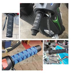 SEAMETAL Motorcycle Handlebar Covers Motorbike Heat Shrinkable Grip Cover Anti Slip Safety Brake Grip Sleeve Protector Covers
