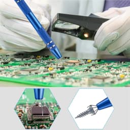 Professional 4 Claws Tweezers IC Extractor Jewelry Tweezers Precision Parts Clamp Tweezers Electronic Component Pick Up Puller