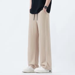 Summer Men Sweatpants Joggers Straight Pants Neutral Breathable Loose Outdoor Quick Drying Fabric Fitness Pants Casual Trouser