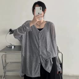 Women's Cardigan New V-neck Long Sleeved Female Shirt Female Jumpers Sun Protection Woman Top Spring Summer Knitted Cardigan