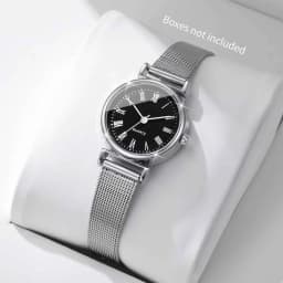 Fashion Roma Dial Women Quartz Watch Casual Mesh Band Ladies Wristwatches Reloj Mujer(Without Box)