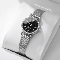 Fashion Roma Dial Women Quartz Watch Casual Mesh Band Ladies Wristwatches Reloj Mujer(Without Box)