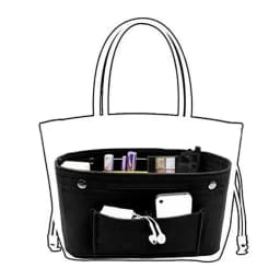 Women's Organizer Handbag Felt Travel Bag Insert Liner Purse Organiser Pouch
