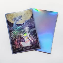 63x90mm 50PCS Holographic Card Sleeves, Anime Card Sleeves for Game Cards/ YGO Card Collection Player's Favorite Cartoon Sleeves