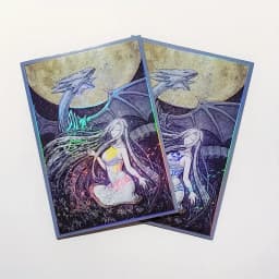 63x90mm 50PCS Holographic Card Sleeves, Anime Card Sleeves for Game Cards/ YGO Card Collection Player's Favorite Cartoon Sleeves