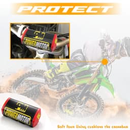 PowerMotor Motorcycle Handlebar Bumper Bar Pad Chest Protector Pad Motocross Dirt Bike 1-1/8" Handlebar Bumpers Mousse Guidon