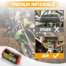 PowerMotor Motorcycle Handlebar Bumper Bar Pad Chest Protector Pad Motocross Dirt Bike 1-1/8" Handlebar Bumpers Mousse Guidon