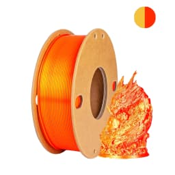 Three Color PLA Silk Filament 250g per Roll Net Weight, Suitable for FDM 3D Printers, 1.75mm Silk PLA 3D Printing Material.