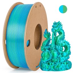 Three Color PLA Silk Filament 250g per Roll Net Weight, Suitable for FDM 3D Printers, 1.75mm Silk PLA 3D Printing Material.
