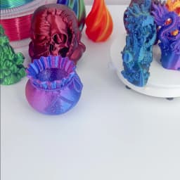 Three Color PLA Silk Filament 250g per Roll Net Weight, Suitable for FDM 3D Printers, 1.75mm Silk PLA 3D Printing Material.