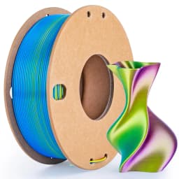 Three Color PLA Silk Filament 250g per Roll Net Weight, Suitable for FDM 3D Printers, 1.75mm Silk PLA 3D Printing Material.
