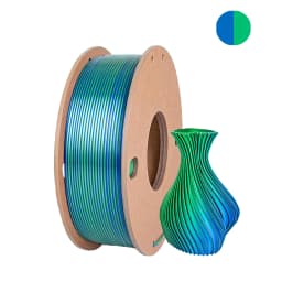 Three Color PLA Silk Filament 250g per Roll Net Weight, Suitable for FDM 3D Printers, 1.75mm Silk PLA 3D Printing Material.