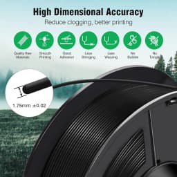 JAYO ASA Filament 1.75mm 3D Printer Filament ASA 5Rolls/set UV/Rain/Heat Resistant Tough 3D Filament 1KG For FDM 3D Printers