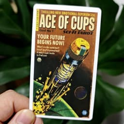 78 Pcs Tarot Cards Based on Rider Waite System Todd Alcott's Sci-Fi Tarot, Science-Fiction-themed Tarot Deck, 10.3*6cm