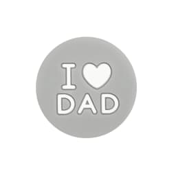 10pcs Love DAD Silicone Beads Kids Teething Toddler Toys Food Grade Silicone Teethers DIY Pacifier Toy Accessories