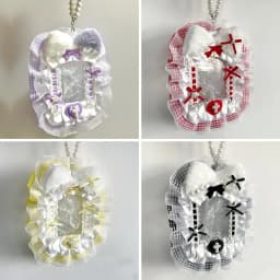 New Sweet Diy Plush Card Holder With Ribbon Bow Lolita Lace Display Anime Lace Loader Top Holder Card Photocard Idol Photo E3k8