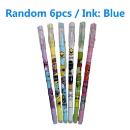 6/12/144Pcs/Box Sprunki Cartoon Erasable Pen Blue Black Ink Magic Gel Pen School Office Writing Stationery Supply Student Gift
