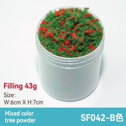 50ml 1-3mm Simulation bush grass sponge tree powder coarse grain flowers leaves diy military train model sand table scene layout