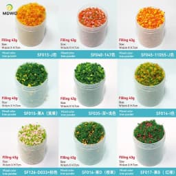 50ml 1-3mm Simulation bush grass sponge tree powder coarse grain flowers leaves diy military train model sand table scene layout