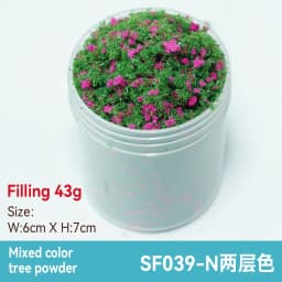 50ml 1-3mm Simulation bush grass sponge tree powder coarse grain flowers leaves diy military train model sand table scene layout