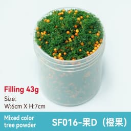 50ml 1-3mm Simulation bush grass sponge tree powder coarse grain flowers leaves diy military train model sand table scene layout