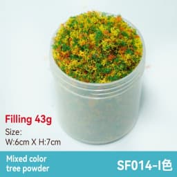 50ml 1-3mm Simulation bush grass sponge tree powder coarse grain flowers leaves diy military train model sand table scene layout