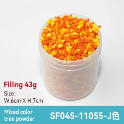 50ml 1-3mm Simulation bush grass sponge tree powder coarse grain flowers leaves diy military train model sand table scene layout