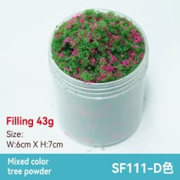 50ml 1-3mm Simulation bush grass sponge tree powder coarse grain flowers leaves diy military train model sand table scene layout
