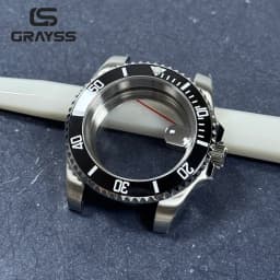 Blak Bezel 40mm Diver Waterproof For SUB NH34 NH35 NH36 Movement Sapphire Glass Watch Case Mod Glass Back 20atm Steel Bracelet