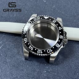 Blak Bezel 40mm Diver Waterproof For SUB NH34 NH35 NH36 Movement Sapphire Glass Watch Case Mod Glass Back 20atm Steel Bracelet