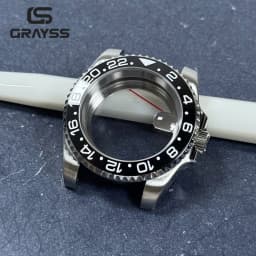 Blak Bezel 40mm Diver Waterproof For SUB NH34 NH35 NH36 Movement Sapphire Glass Watch Case Mod Glass Back 20atm Steel Bracelet