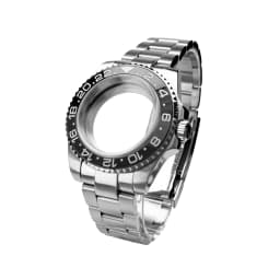 Blak Bezel 40mm Diver Waterproof For SUB NH34 NH35 NH36 Movement Sapphire Glass Watch Case Mod Glass Back 20atm Steel Bracelet