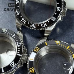 Blak Bezel 40mm Diver Waterproof For SUB NH34 NH35 NH36 Movement Sapphire Glass Watch Case Mod Glass Back 20atm Steel Bracelet